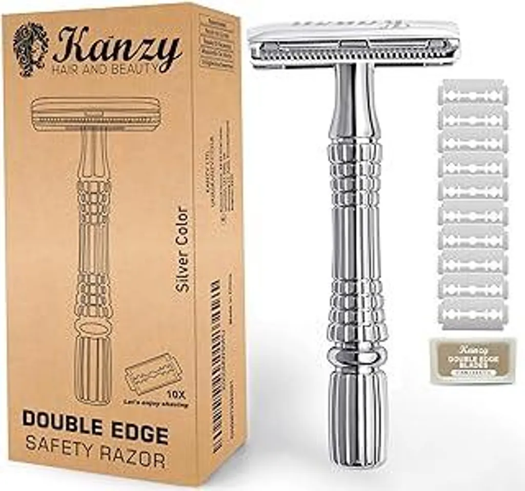 Set Rasoio di Sicurezza Kanzy a Doppio Filo - Qualità Professionale
