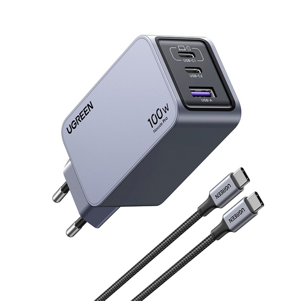 Ugreen Nexode Pro EU 3-Port GaN PD Fast Charger With USB-C Obrázok produktu 