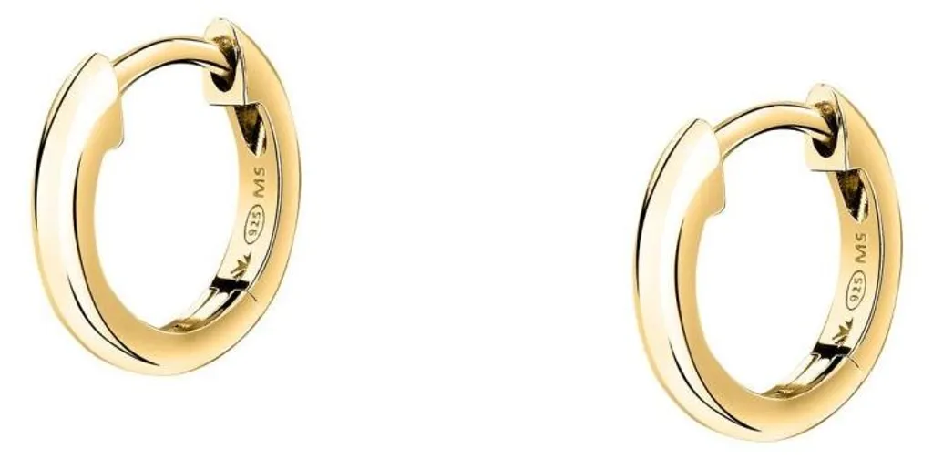 Petits anneaux dorés Tesori SAIW248 finition brillante de haute qualité