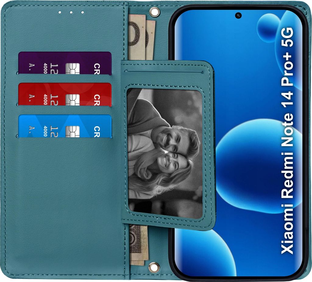 Klapphülle für das Xiaomi Redmi Note 14 Pro+ Plus 5G mit Magnetverschluss