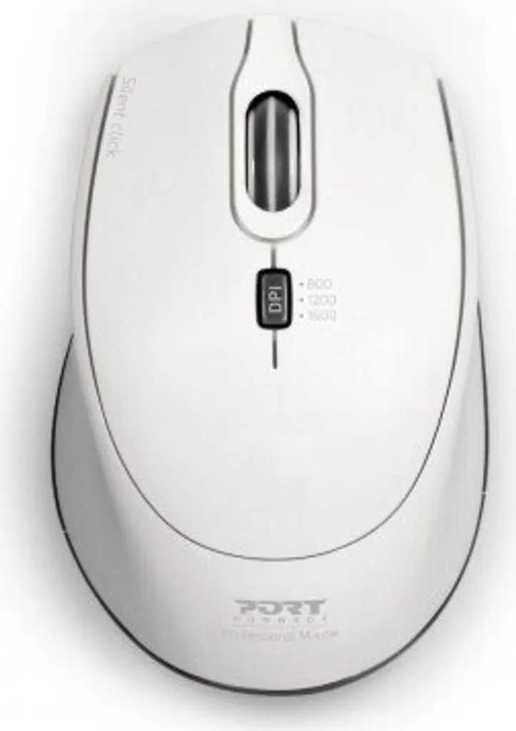 Souris Sans Fil Silent Port Office Pro Blanche - Clics Inaudibles et Pro