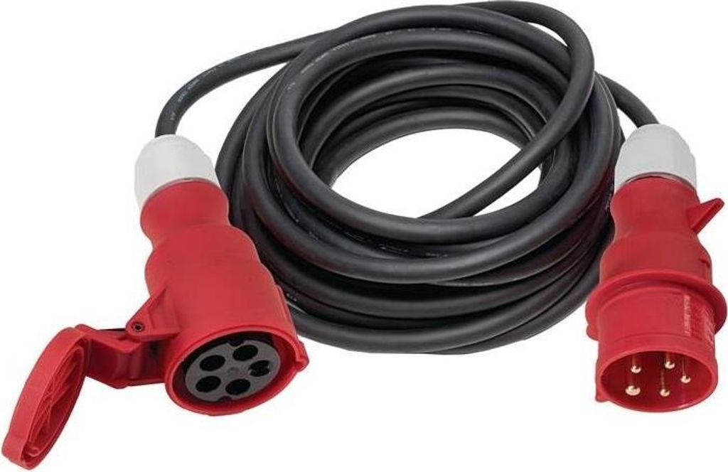 Prolunga CEE 32 A 400 V 10m H07RN-F 5x6mm² nero IP44 Immagine del prodotto 