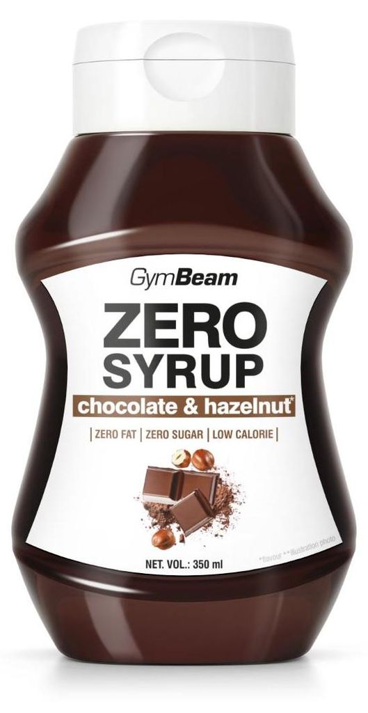 GymBeam - ZERO SYRUP Schoko & Haselnuss, 350 ml, Haselnuss Schokolade