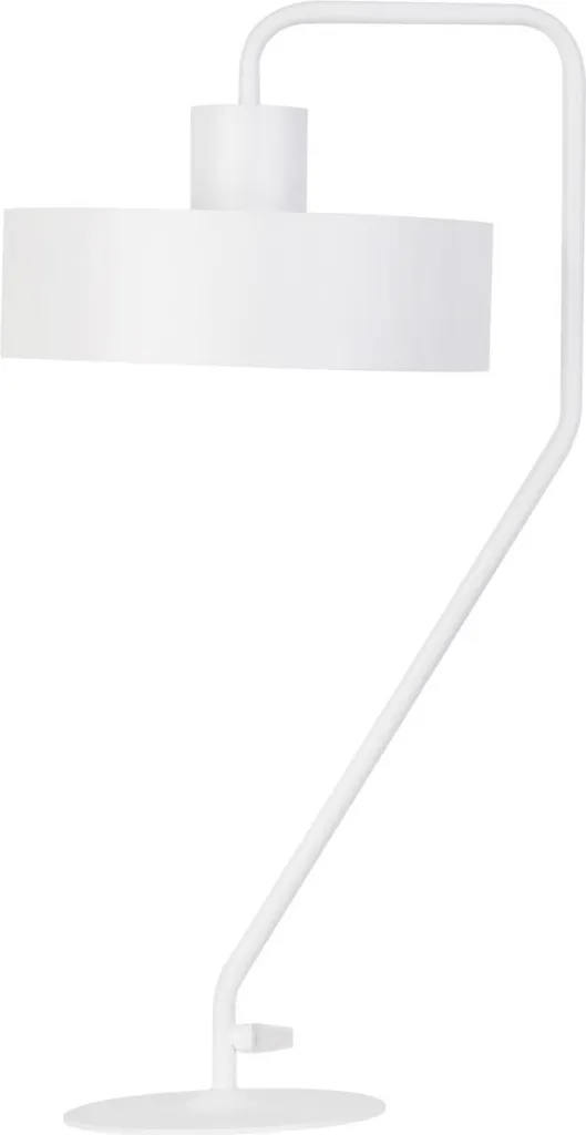 Lampe Vasco blanche moderne - Éclairage de bureau design 1xE27 15W