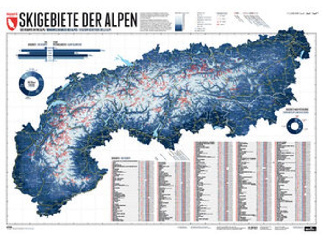 263 ośrodki narciarskie w Alpach Zdjęcie produktu 