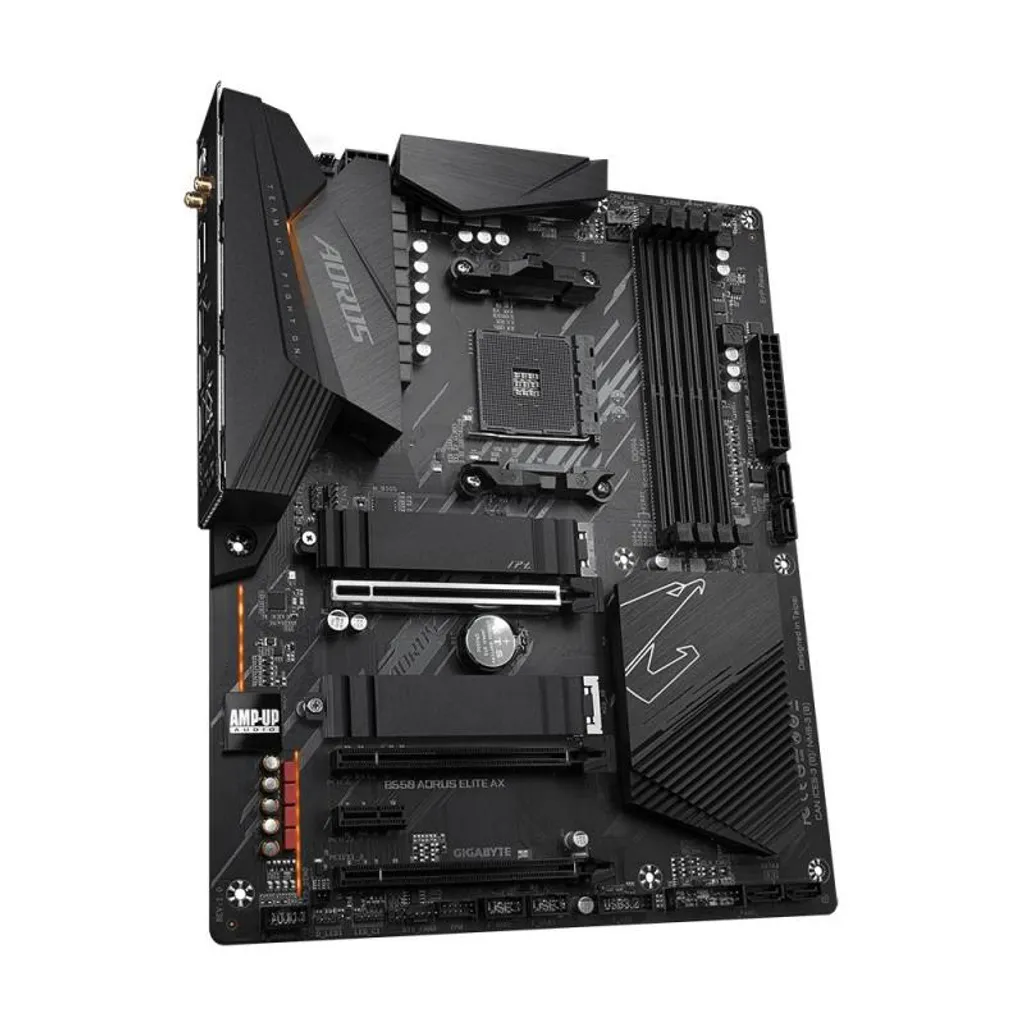 B550 AORUS ELITE AX V2 Gigabyte : PCIe 4.0 et Alimentation 12+2 Phases