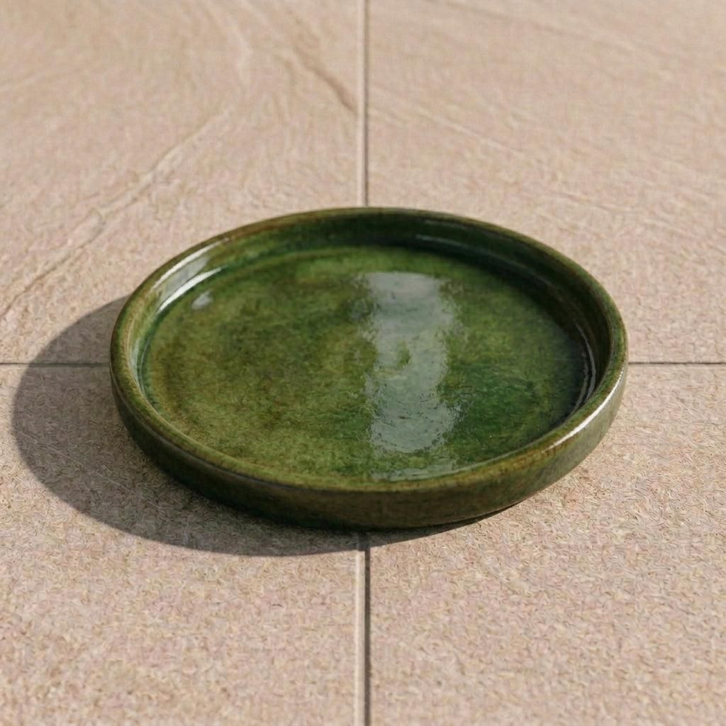 Untersetzer aus Keramik Provencelia Tropengrün, Ø25 cm x H5 Produktbild 