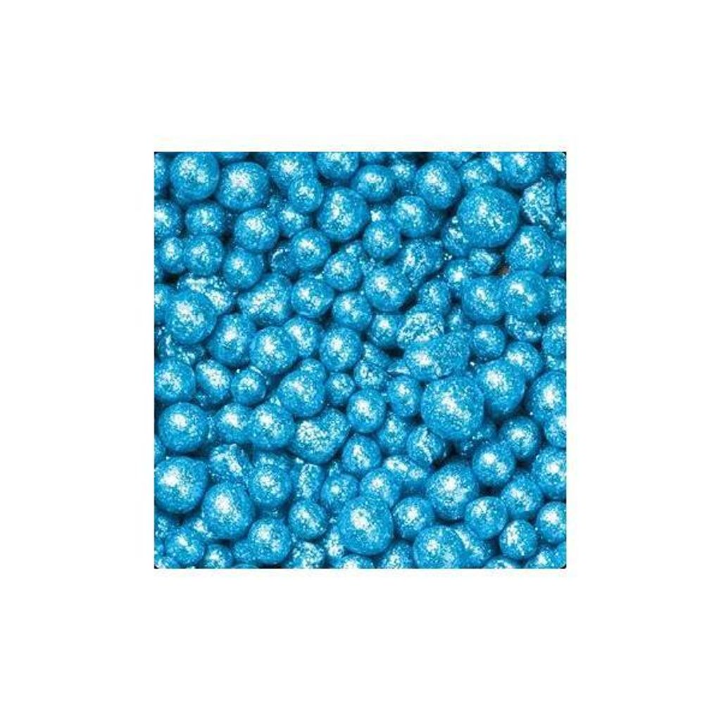 Glitter Dekoperlen, Kugeln 4-8mm hellblau 1L im Beutel (4,50€ / L) Season WA