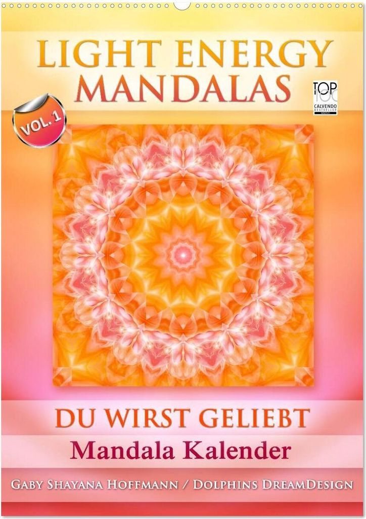 Light Energy Mandalas - Kalender - Vol. 1 (Wandkalender 2026 DIN A2 hoch), CALVENDO Monatskalender