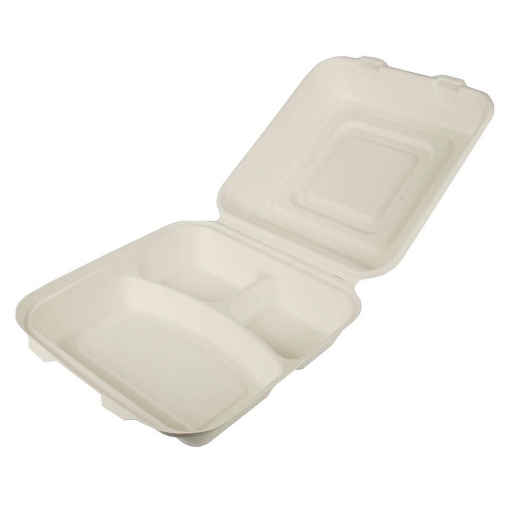 Papstar Menüboxen 3-geteilt Pure