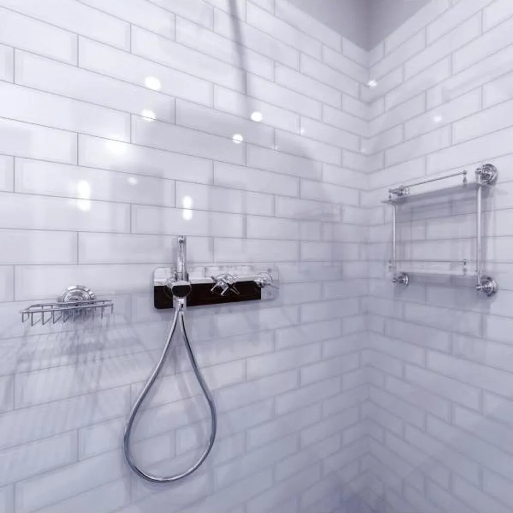 Étagère de douche murale RETRO pour rangement flacons et accessoires - 3