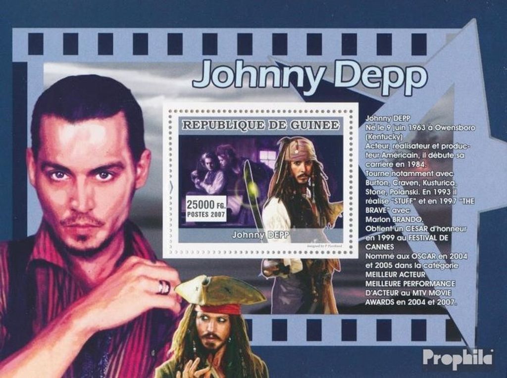 Briefmarken Guinea 2007 Mi Block 1354 (kompl. Ausgabe) Produktbild 