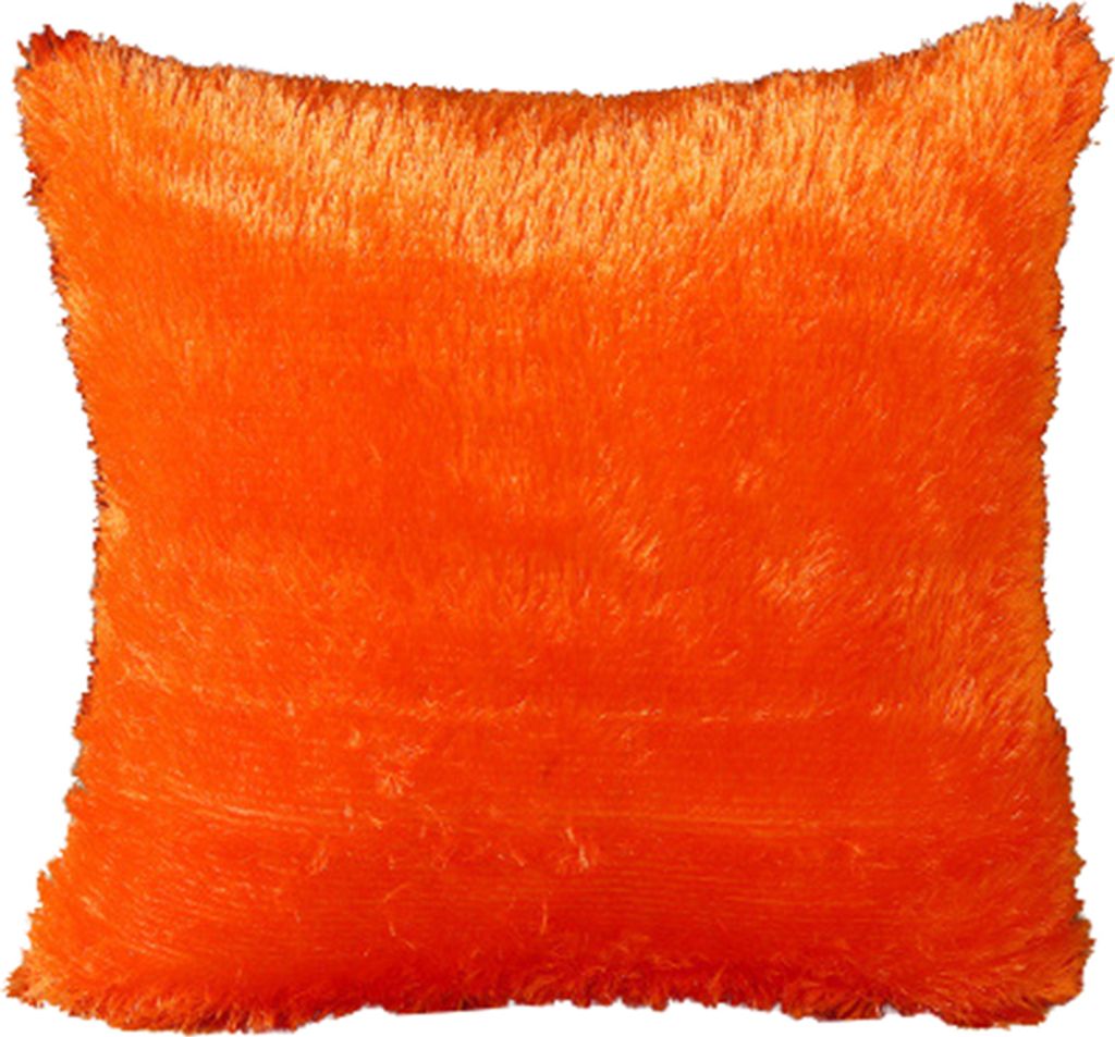 43x43 cm weiche Plüschfärbungswurfkissen Kissenbedeckung Home Sofa Dekor-Orange