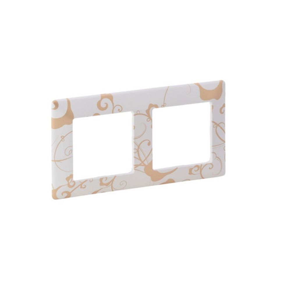 Doppelrahmen Valena Life Legrand - Weiss Blumen