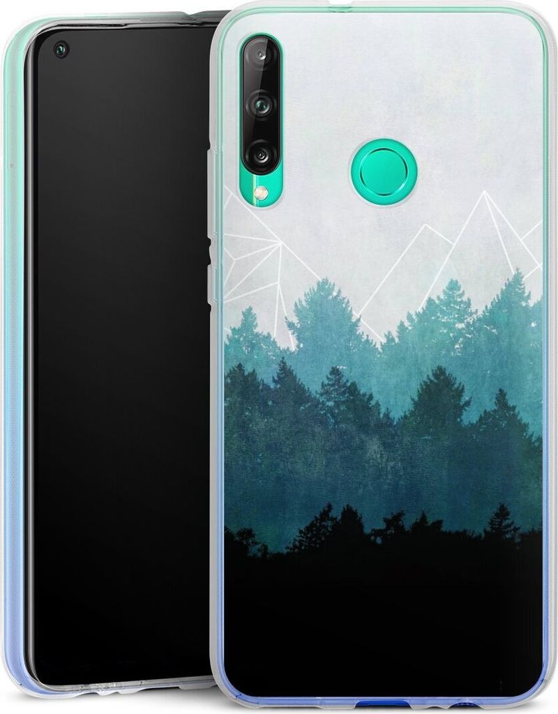 DeinDesign Handyhülle für Huawei P40 Lite E Silikon Hülle Case Smartphone Schutzhülle Abstrakt Baum Wald