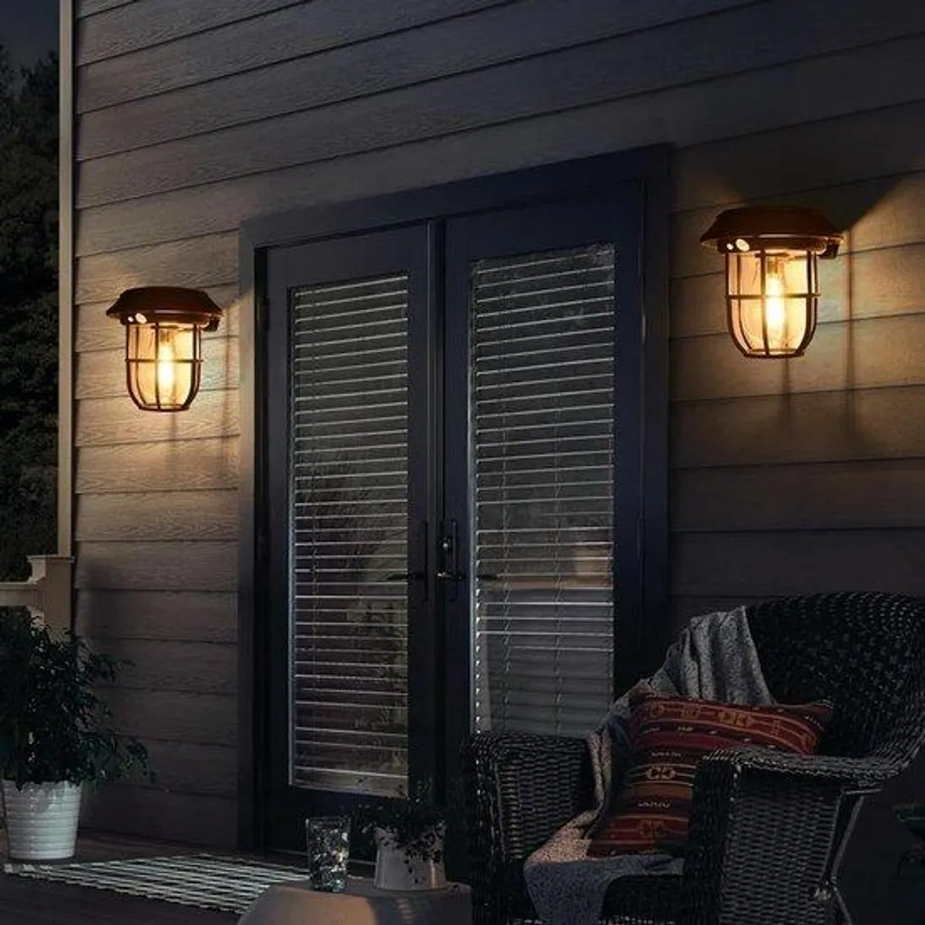 Lanterne Solaire Extérieure Étanche IP65 au Style Vintage - Pack Double