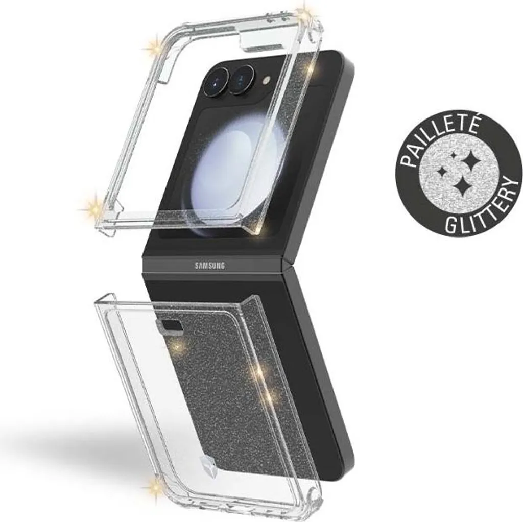 Coque Éco-responsable Galaxy Z Flip 6 FC DUO Finition Pailletée