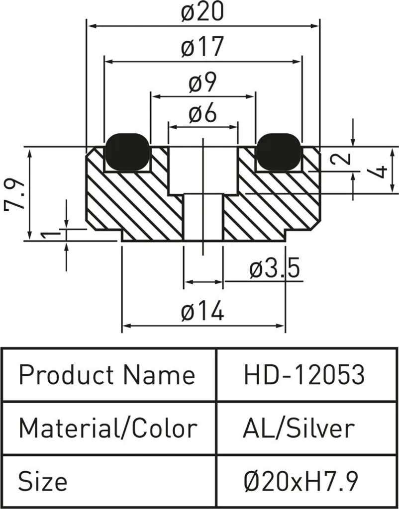 4 piedini in alluminio per dispositivi HiFi, ammortizzatori 4 piedini in alluminio per dispositivi HiFi, ammortizzatori