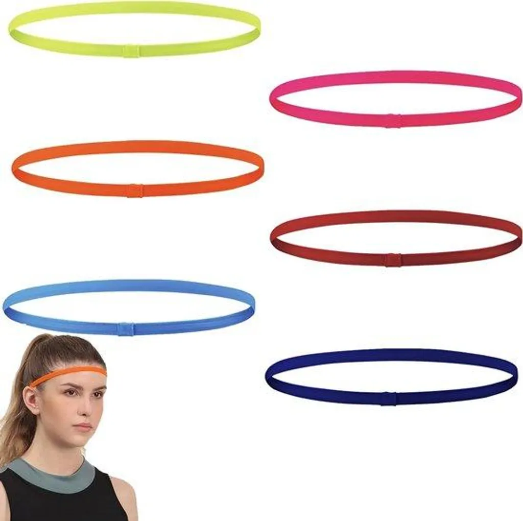 Bandeaux de sport pour running et yoga lot de 6 élastiques de tête