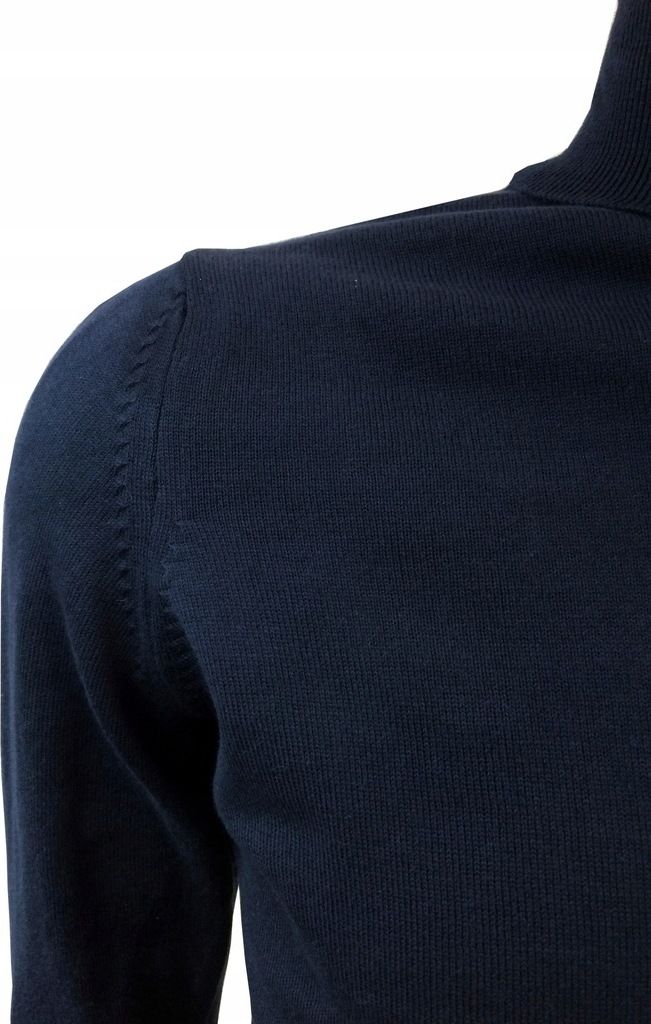 Męski sweter z dzianiny Ciepły sweter z golfem Sweter z Zdjęcie produktu 2