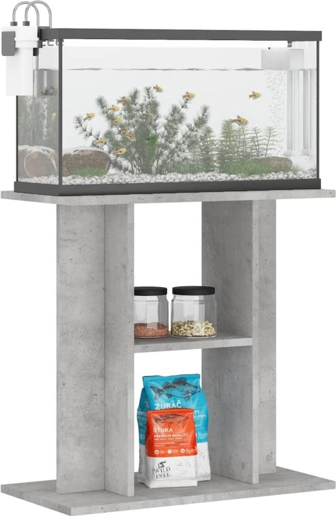 vidaXL Stojak pod akwarium betonowy szary 60x30x60 cm Zdjęcie produktu 7