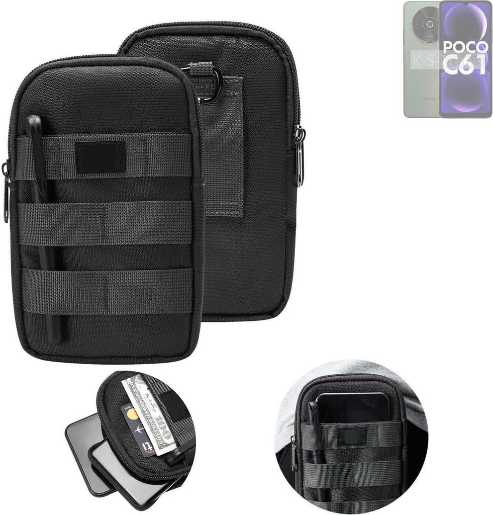 K-S-Trade Holster Gürtel Tasche kompatibel mit POCO C61 Produktbild 