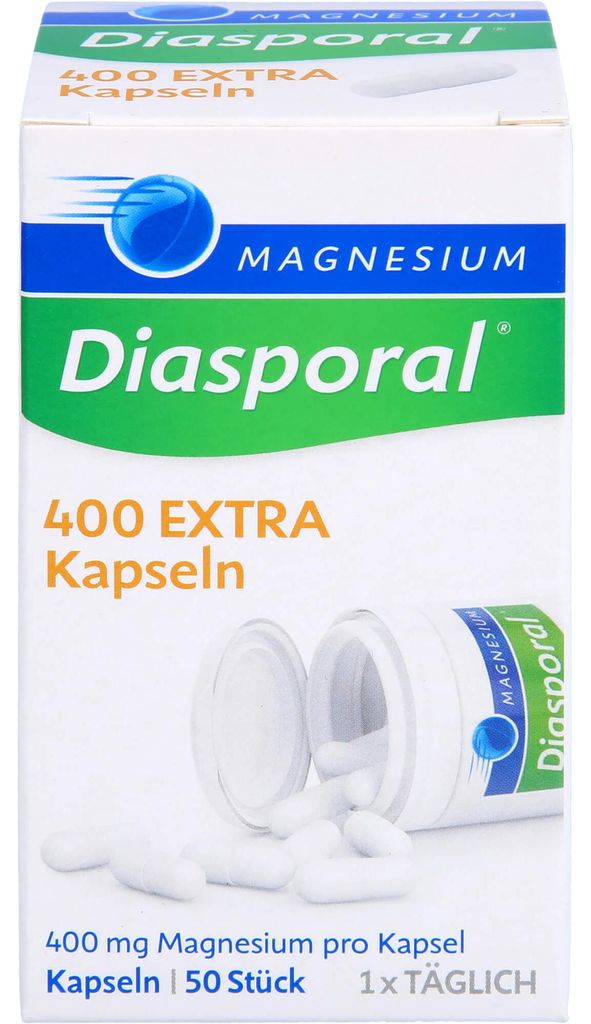 Magnesium-Diasporal 400, extra capsules, 50 capsules Productafbeelding 