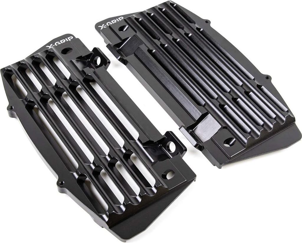 X-Grip Kühlerdeckel (Satz) Air Force Gasgas '21-'24, Für Husqvarna '17-'24, Ktm '17-'24 Schwarz (Siehe Produktbeschreibung)