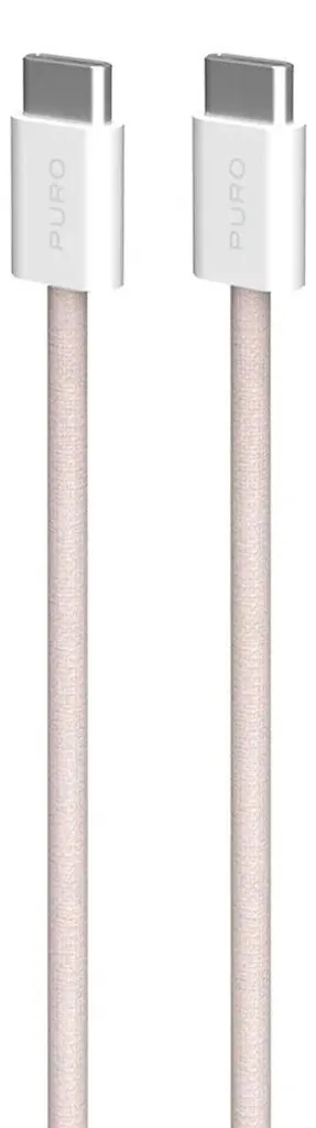 Câble USB C 1,5 m rose Puro pour charger votre téléphone au bureau