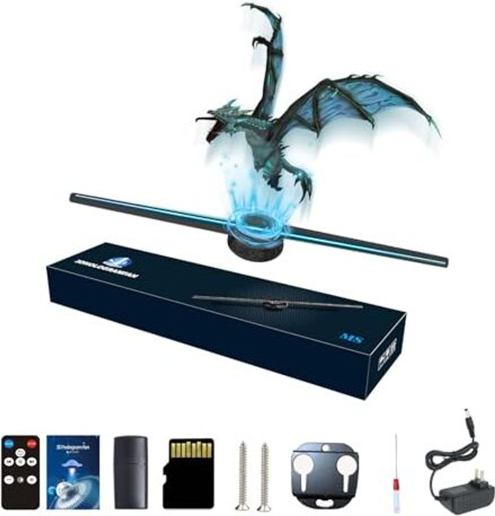 Missyou 42 CM 3D Hologramm Projektor 700 Videobibliotheken, HD -LED 2000 x 1444px Auflösungsprojektor, Werbeanzeige, Ausstellungen, Einkaufszentren,