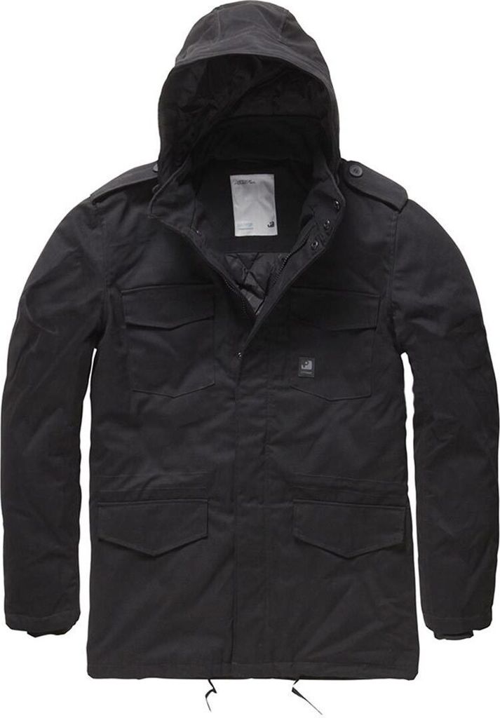 Vintage Industries Winterjacke Herren Darren Parka schwarz S