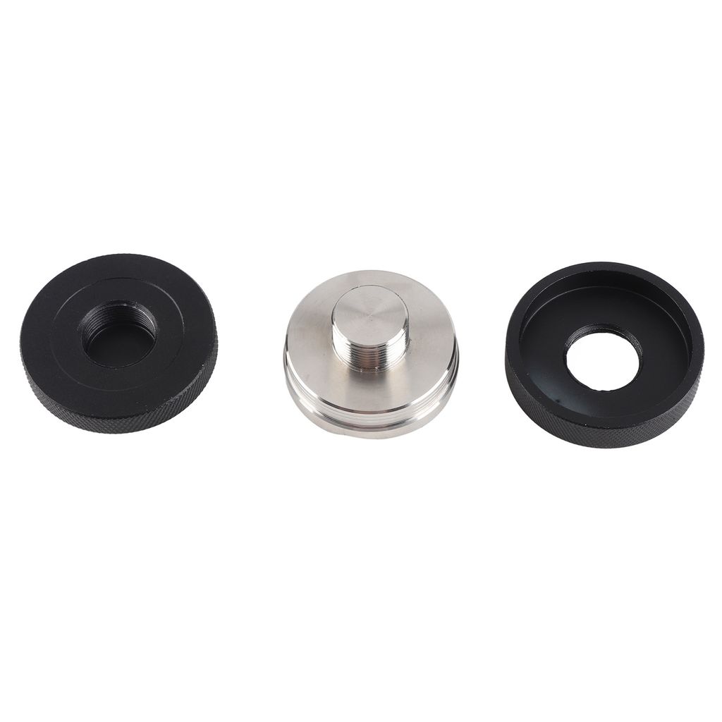 58mm Anti-Rutsch-Edelstahl-Kaffeestampfer Presswerkzeug für den kommerziellen Einsatz(4 abgewinkelte Schrägen Schwarz)(4 abgewinkelte Schrägen S...