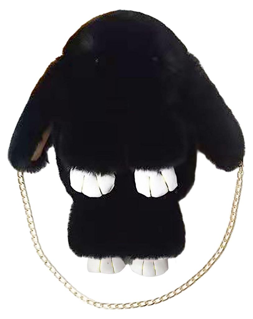 Plüschige Umhängetasche in Hasenform aus weichem Kunstfell – flauschige, niedliche Hasen-Schultertasche für Damen und Mädchen