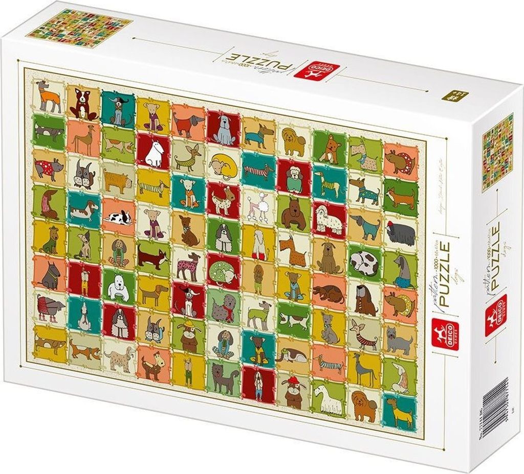 DEICO Puzzle Vzorník: Psi 1000 dílků