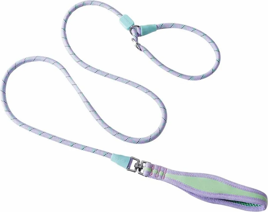 Guinzaglio Antistrappo 1.55m Viola Riflettente | Cani Medio-Grandi