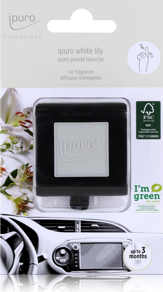 Essentials by Ipuro Car Line Autoduft white lily - Dufterlebnis (1er Pack)