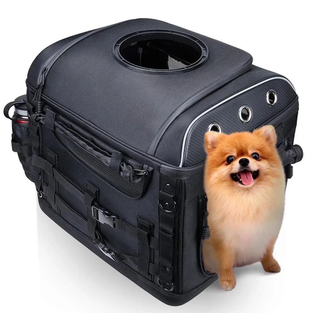 Porte-animaux pour moto avec design spacieux et pliable - Collection Nomad
