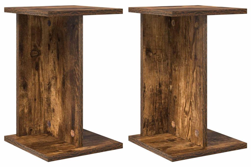 Pflanzenständer 2 pcs Geräucherte Eiche 25 x 25,5 x 40,5 cm