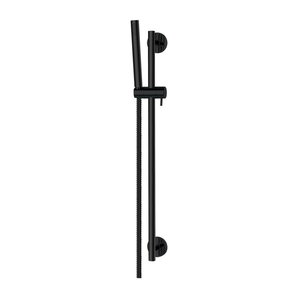 Duschgarnitur, Duschsäule, Duschsystem, Brauseset, mit Handbrause, Duschstange, Duschsäule, schwarz, MICROPHONE