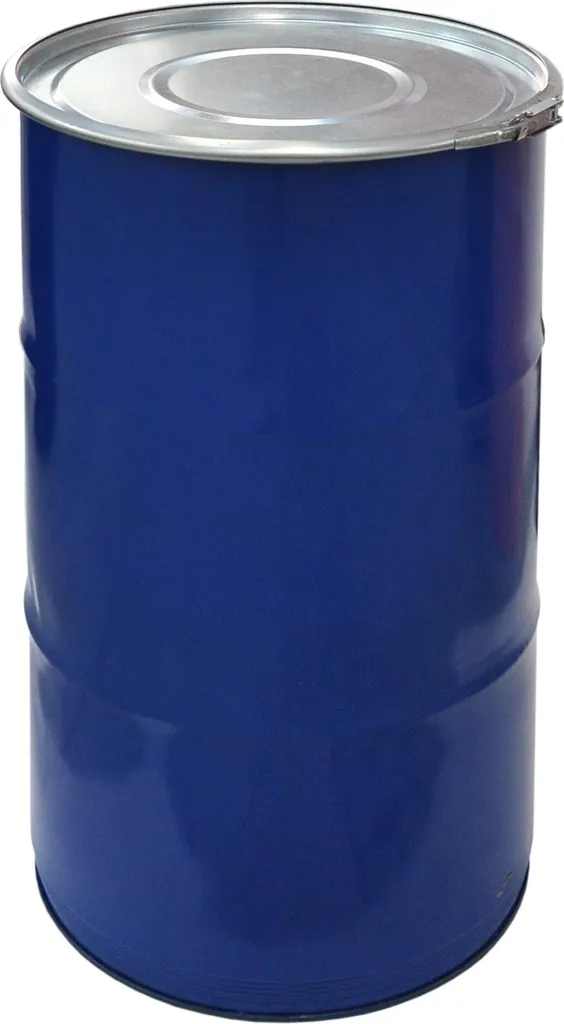 Fût métallique 120L en tôle d'acier avec couvercle de fermeture - 4