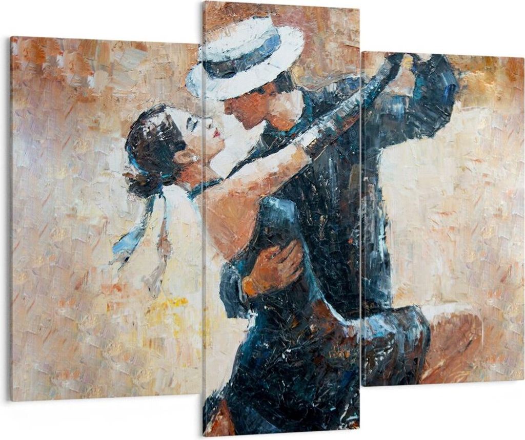Bild auf Leinwand - Leinwandbild - tanzen sie - 130x100cm - Wand Bild - Wanddeko - Wandbilder - Leinwanddruck - Bilder - Kunstdruck - Wanddekoratio...