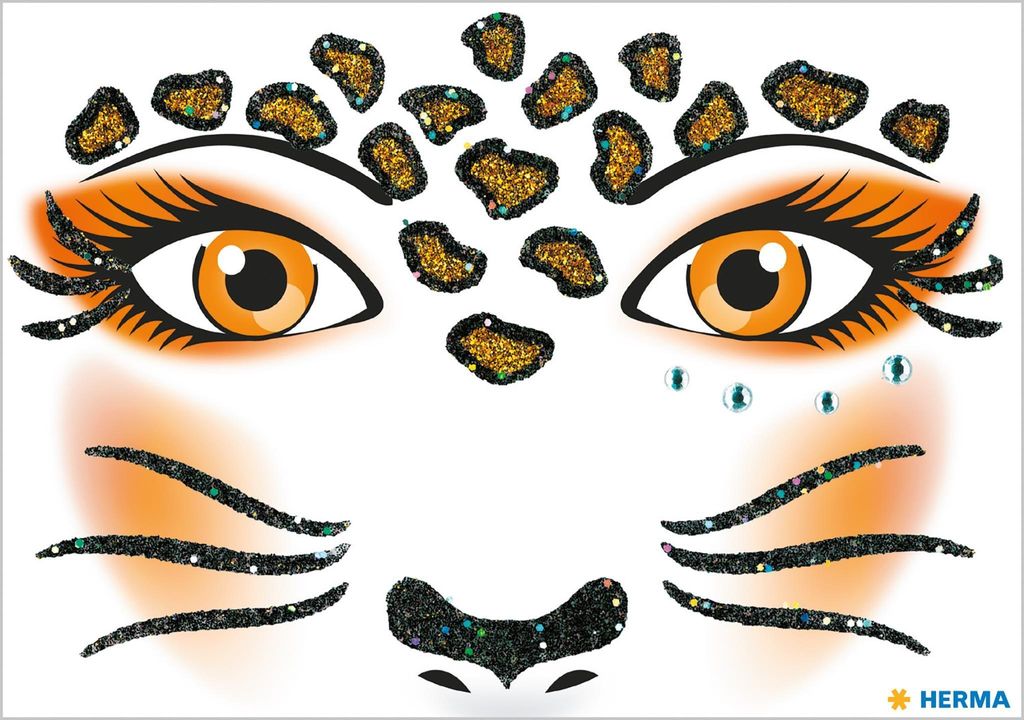 HERMA Face Art Sticker Leopard