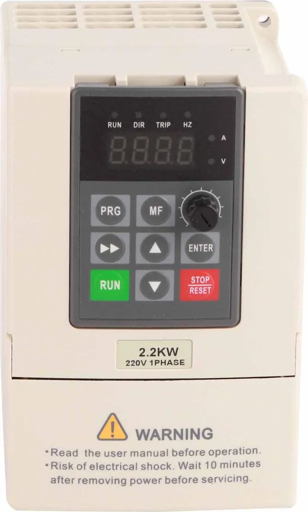 Convertisseur de fréquence VFD 2,2 kW monophasé à triphasé 220V série X