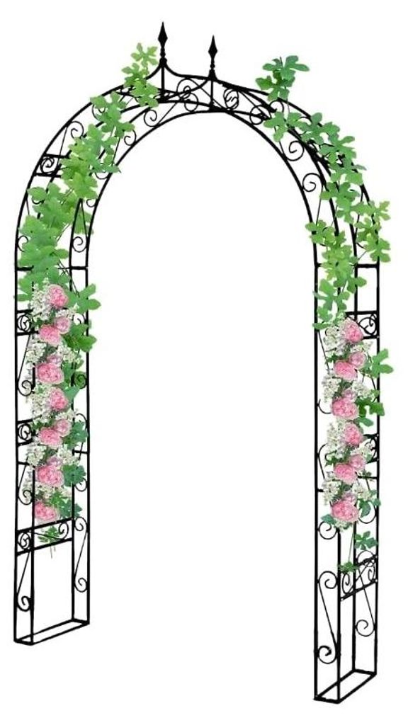 Metallischer Rosenbogen, 240 x 140 cm, schwarz Produktbild 