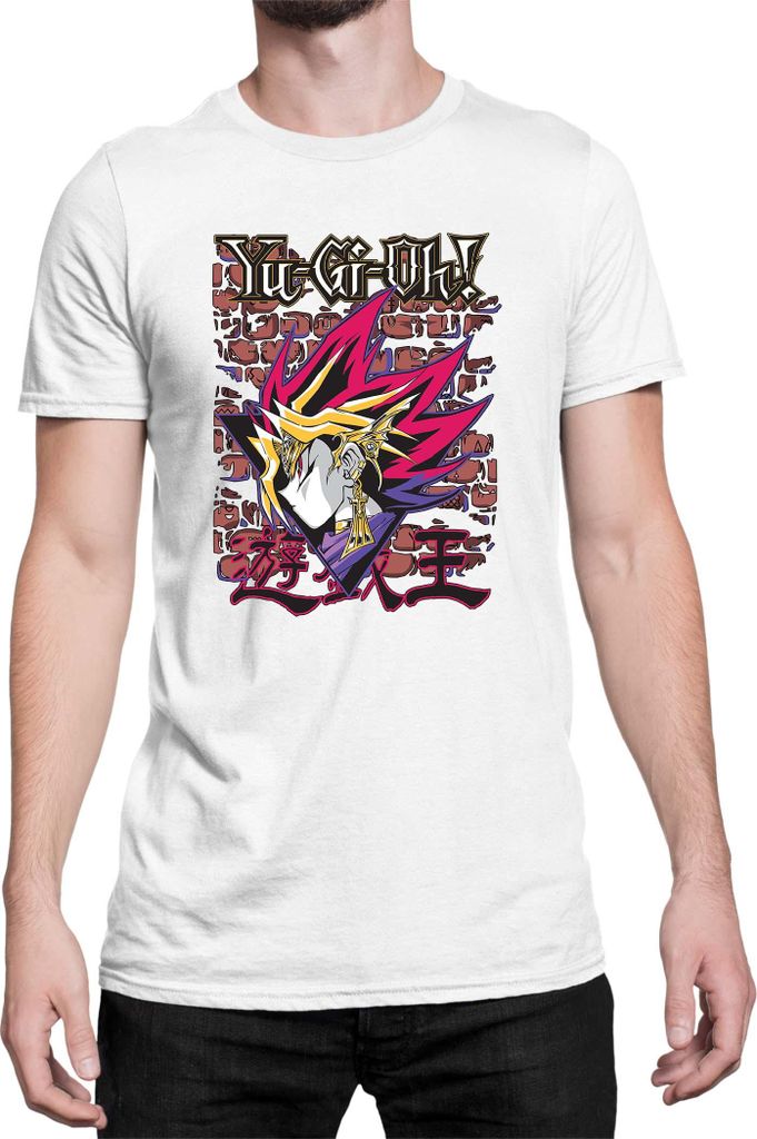 Herren T-Shirt Japan Manga Anime Comics Yu Gi 024, Man L / Weiß