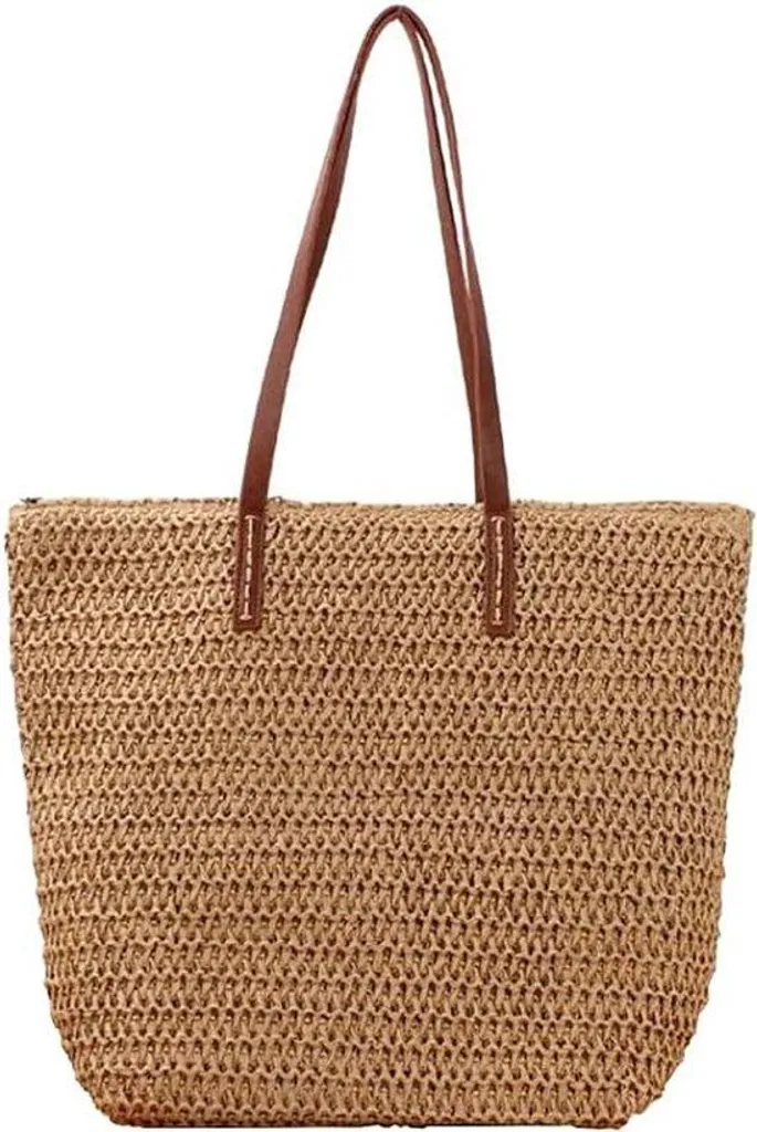 Sac de plage en cuir marron pour femme : l'accessoire idéal des vacances