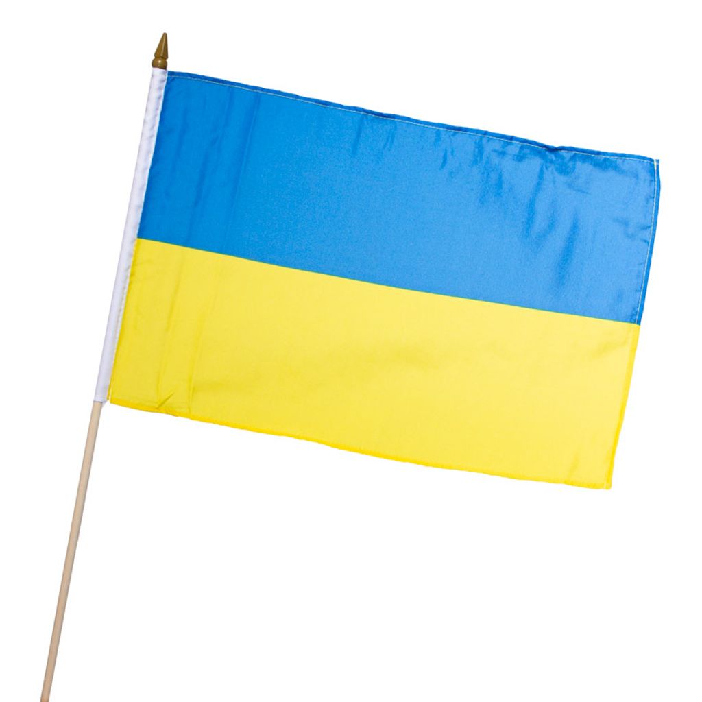 Stock-Flagge 30 x 45 : Ukraine Flagge