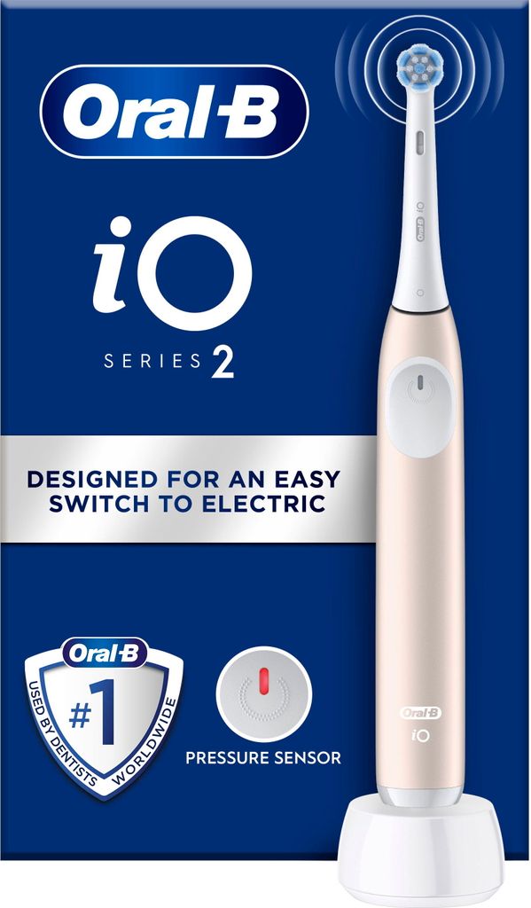 Braun iOS2.1C9.0P Oral-B iO2 Elektrinis Dantų Šepetėlis Calm Rožinė