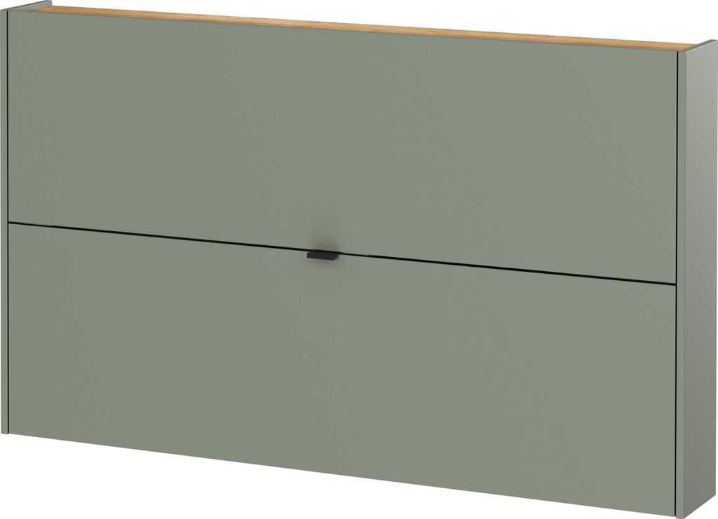 Armoire à chaussures Elton | 140 x 19 x 85 cm | Design vert Image du produit 