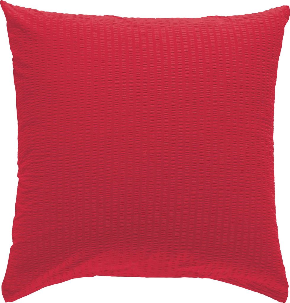 Erwin Müller Kissenbezug Rosenheim" rot 80x80 cm"